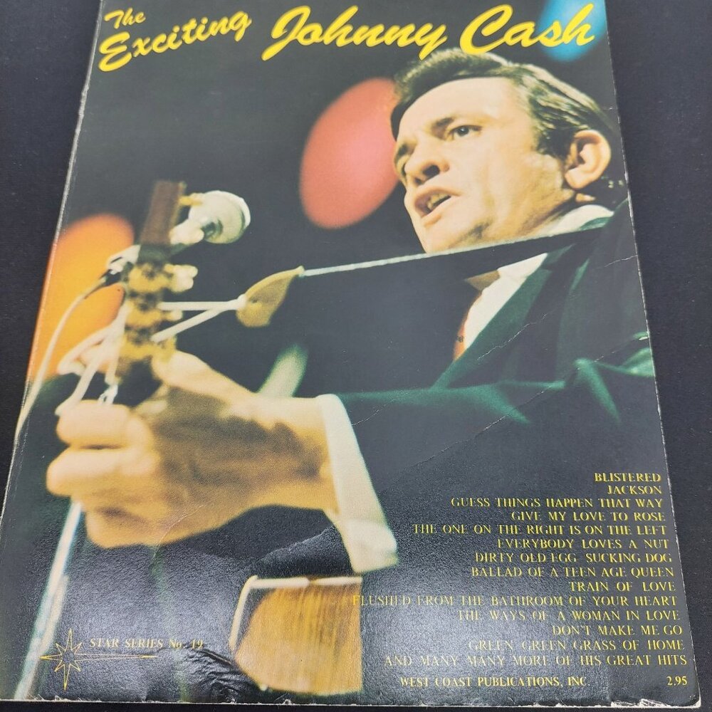 The Exciting Johnny Cash Jackson Big River Songbook West Coast Publications 1969